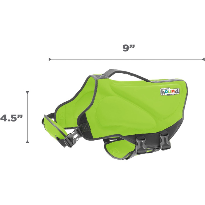 Спасальний жилет для собак Outward Hound Dawson, розмір XS, зелений (Warmth), обхват грудей 28-38 см