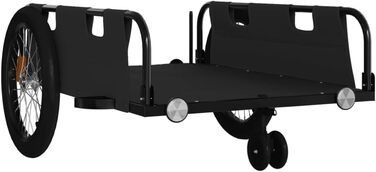 Причіп для велосипеда, вантажний, чорний, 135 x 68 x 37 см від vidaXL