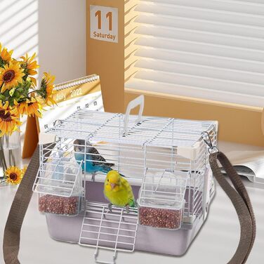 Переносний клітка для птахів Vogelkäfig: зручний транспортний засіб для колібрі, ньомуфенситок, перламутрових птахів