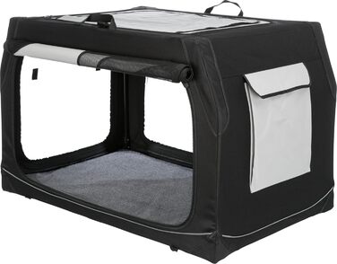 TRIXIE переноска для собак Vario 91x58x61 см – комфортна та безпечна клітка для малих і середніх собак, зручне місце для відпочинку, міцна конструкція