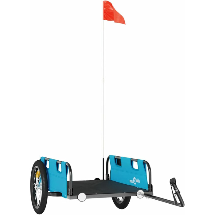 Фahrradanhänger ARKEM: Причіп для велосипеда, корзина для собак, блакитний, Oxford-Gewebe, з кулею