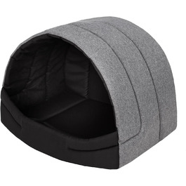 Будка для собак, лежанка для собак, хатинка для собак, будиночок для котів, місце для сну XL - 60x49 см, сірий