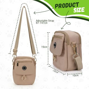 Сумка для собак COOWONE Leckerli-Tasche: водонепроникна, з тримачем для відходів, декілька кишень, для дресирування, прогулянок