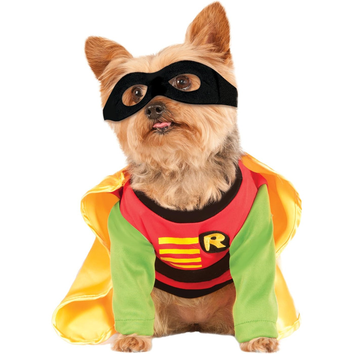 Костюм Робіна з коміксів DC для собак, супергеройський костюм, розмір XL, на Хелловін