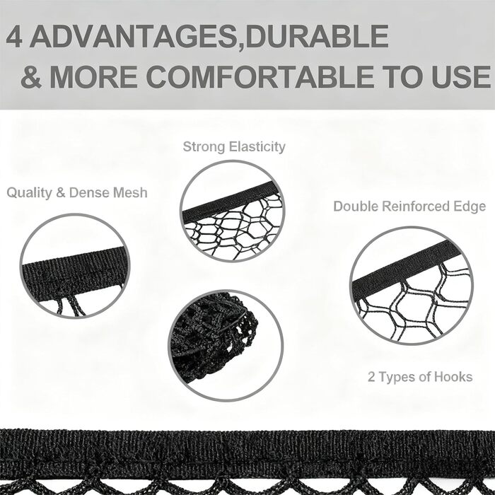 Сітчаста перегородка для тварин в авто, регульована, Oxford, 120x85 см