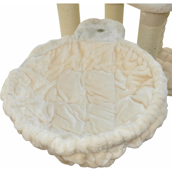 Котячий будиночок Nanook Memphis XXL - великий, з плюшем, для великих котів, 158 x 85 x 49 см, бежевий