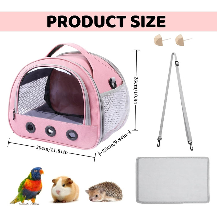 Транспортна переноска для тварин: котів, собак, кроликів, птахів. Складана переноска з плечовим ременем