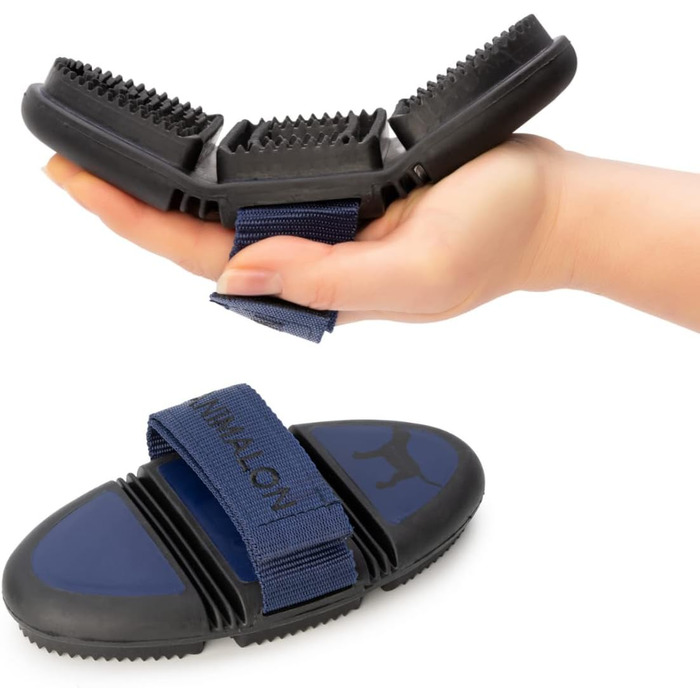 Щітка для собак Kurzhaar Animalon: допомога при линянні, для короткошерстих собак, блакитна