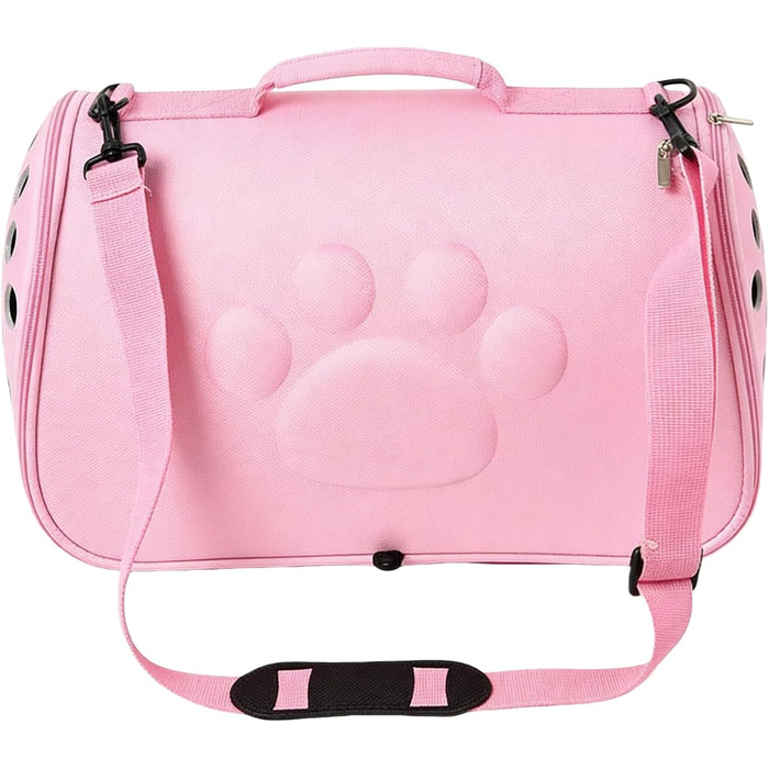 Транспортна сумка для кота, переноска для тварин - рожева, L