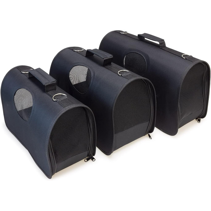 Транспортна сумка для тварин Arquivet чорного кольору, L (52 x 28 x 29 см) - для собак, котів, цуценят