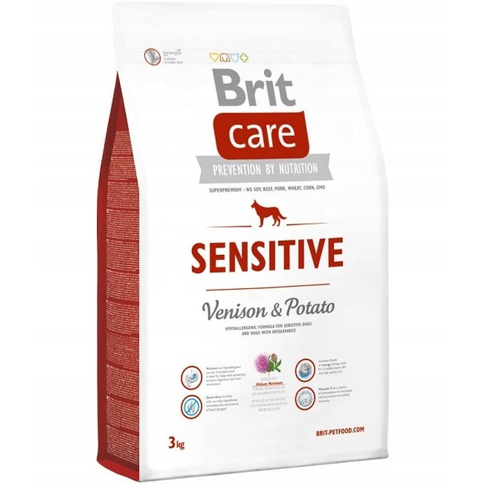 Корм для собак Brit Care Grain-Free Sensitive з олениною Karma, 3 кг