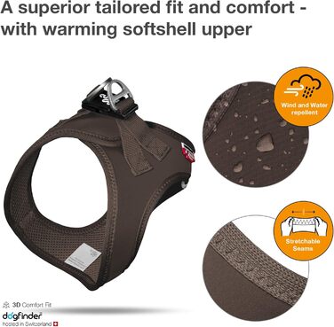 Шарнірний жилет-шолом Softshell (3XS, Коричневий)