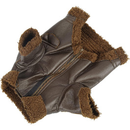 Шкіряна куртка для собак на зиму, тепла, для вулиці, для маленьких та середніх собак, для котів