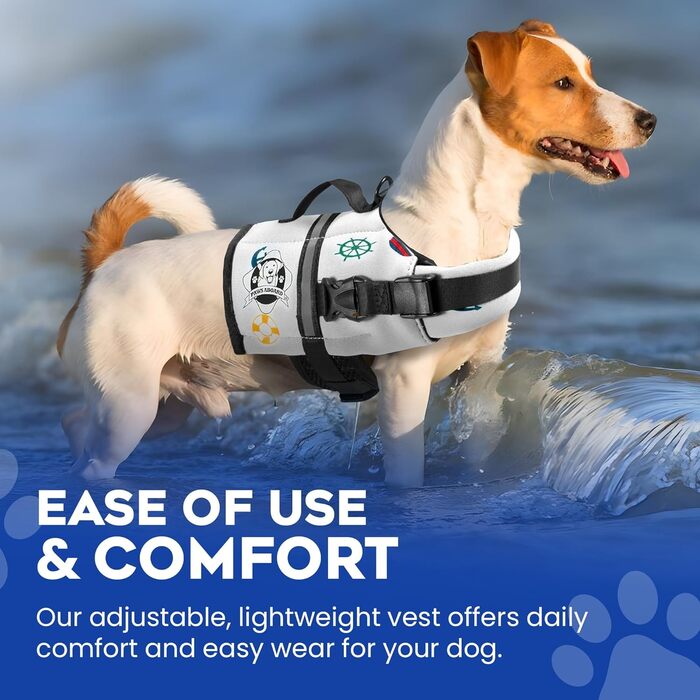Жилет для плавання собак Paws Aboard – регульований, світловідбиваючий, зручний, різні кольори та розміри XXS-XL