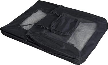 ESTEXO Транспортна переноска для собак та котів, складана, автобокс (XXL, чорний)