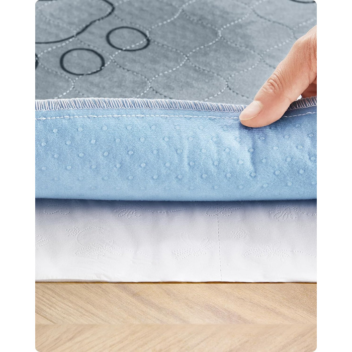 Підстилка для собак Feandrea, 2 шт. в наборі, XXXL (183x183 см), водонепроникна, неслизька, супер вбираюча, сіра