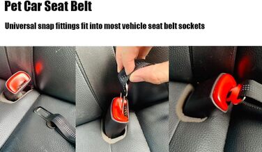 Автомобільний нашийник-пояс для собак: безпечний, регульований, з трикутником для подорожей