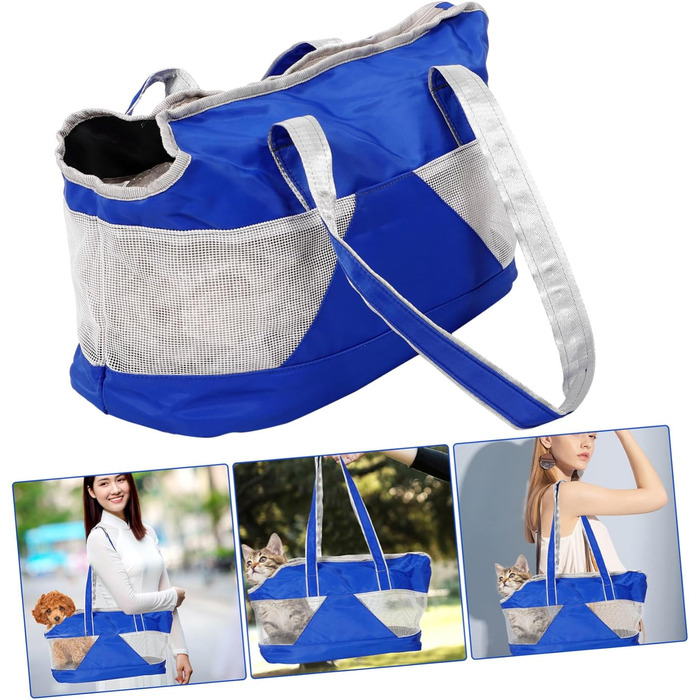 Складана переносна сумка для тварин Ganazono з оксфордської тканини. Дихаюча, з циркуляцією повітря, практична сумка на плече для котів та собак. Легко чиститься та зручна в подорожах.