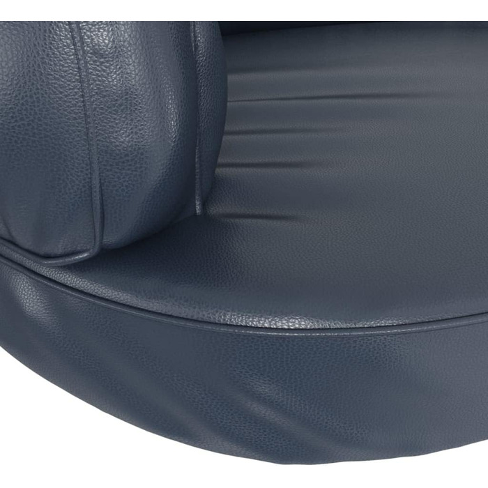 Крісло-ліжко для собак VidaXL, 75x53 см, штучна шкіра, темно-синій