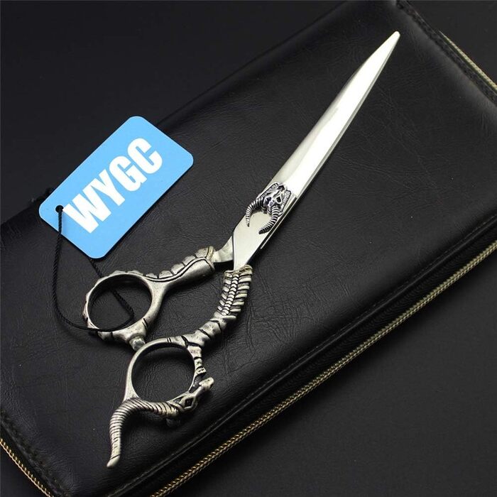 Професійна шерстьрізка для собак WYGC PETS 7.0 дюймів з нержавіючої сталі 440C, для грумінгу собак та котів