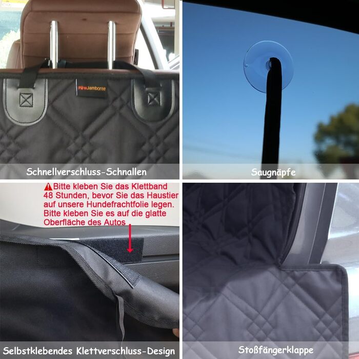 Захист для багажника автомобіля Paw Jamboree: килимок для собак, 201x134 см