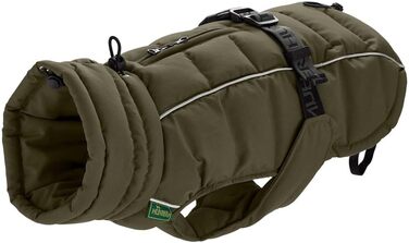 Накидка для собак HUNTER Paxson Mops & Co., оливковий колір, водонепроникна, з відбиваючими елементами, для маленьких собак