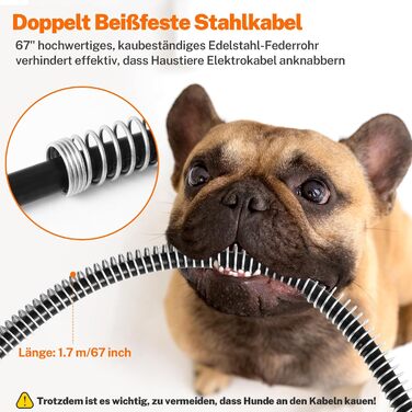 Топіркова ковдра Toozey для домашніх тварин з водонепроникним покриттям та кабелем, стійким до кусання, автоматичне регулювання температури, 70x40 см, сіра