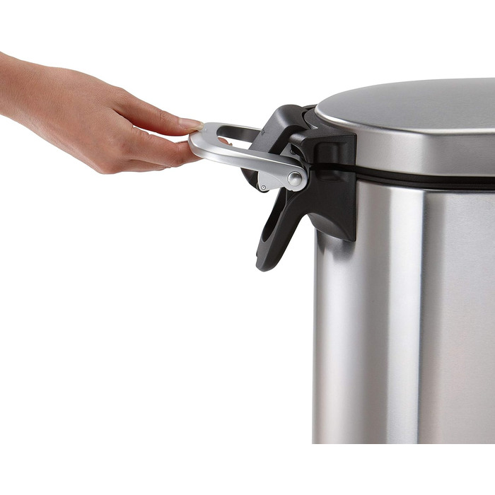 Контейнер для корму simplehuman CW1886 25 л, нержавіюча сталь, герметичний, для зберігання сухого корму для собак і котів, 12 кг, 10 років гарантії