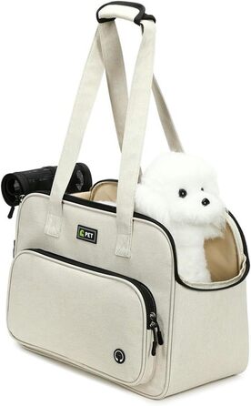 Переносна переносна сумка-переноска для собак RATEJNDGT, сіра, 43 x 20,5 x 30 см