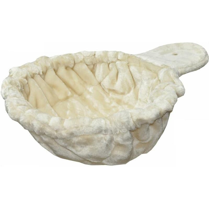 Котячий будиночок-лежанка Nanook Kratzbaum для великих котів - XXL, діаметр 45 см, глибина 12 см, бежевий