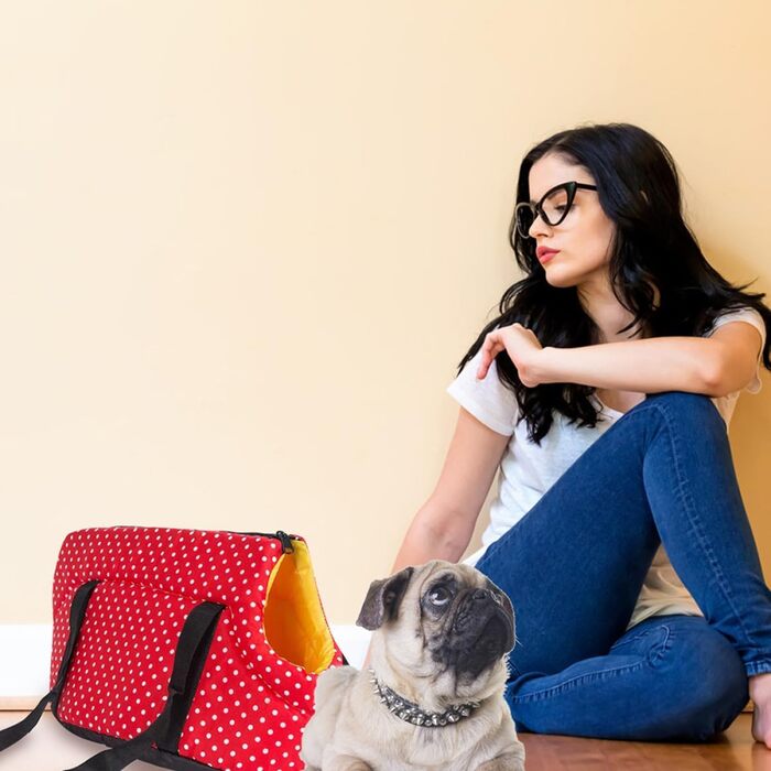 Чарівний рюкзак-переноска для собак iplusmile: великий, червоний, дихаючий, зносостійкий, для подорожей на плечі. Ідеальний для вигулу та перевезення тварин.