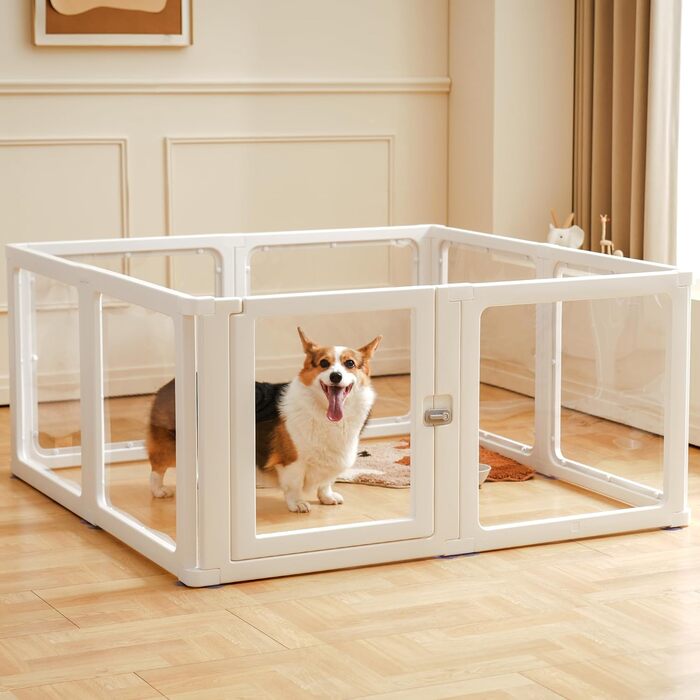 Клітка для собак та тварин Citylife 8-TLG, розкладний вольєр XXL, 120x120x75 см, для собак, котів, кроликів, 8 штук