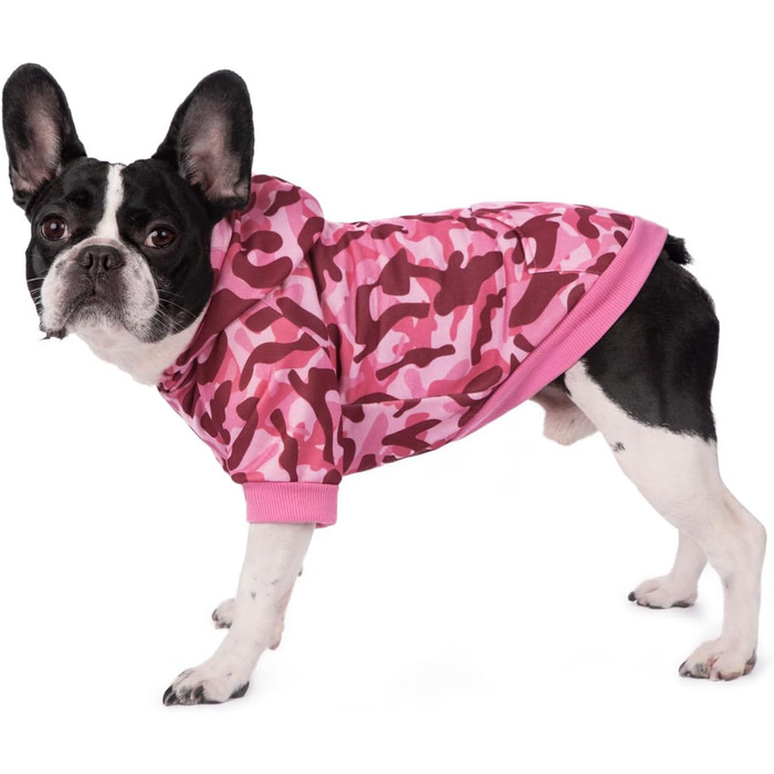 Теплий флісовий худі BT Bär з камуфляжним принтом для собак та котів, зимовий світшот, куртка, теплий одяг для маленьких та середніх тварин (зелений)