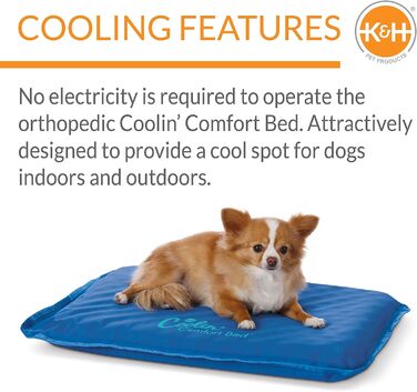 Охолоджувальний лежак для собак K&H Coolin' Comfort Bed, водяний матрац