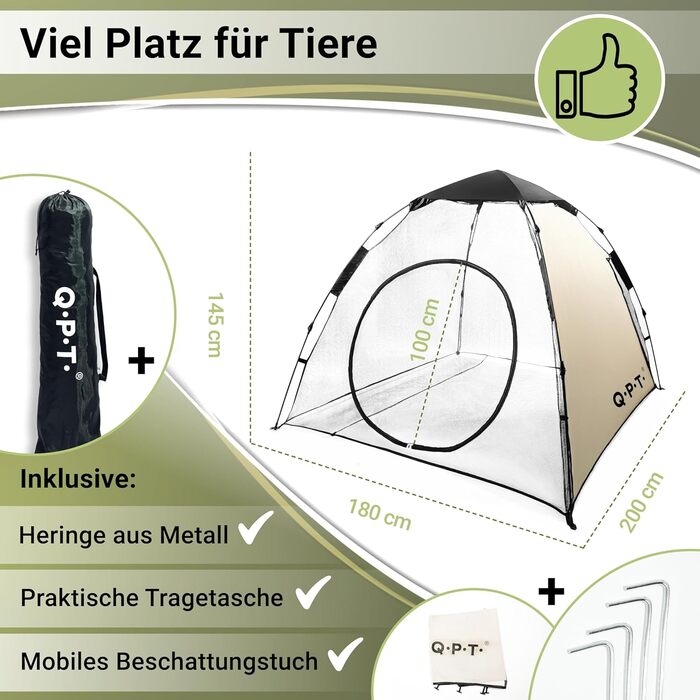 Набір для вигулу цуценят/котів на вулиці, великий вольєр для собак та котів, розкладний вольєр з міцної сітки, знімний сонцезахист, система Pop-up