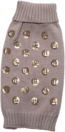 Теплий одяг для собак Angoiy Strickpuover - зимовий костюм для собак, зручний, великий розмір (Mx3pcs, сірий)