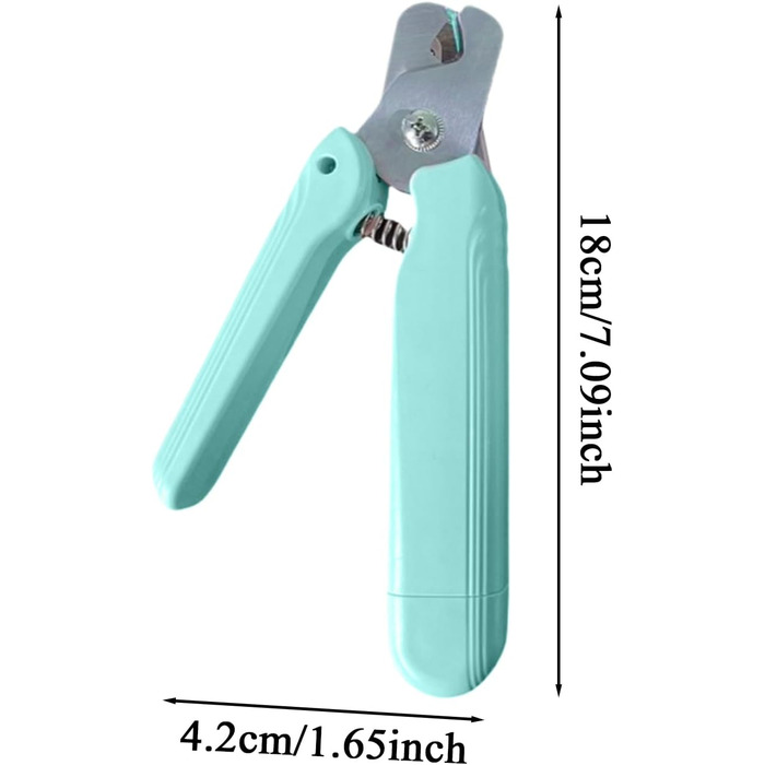 Ножиці для обрізання кігтів собак та котів з LED-підсвічуванням | Безшумні, з захисним насадком та ергономічним дизайном | Для собак та котів будь-яких порід