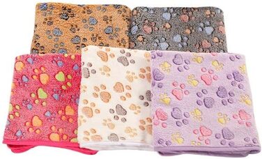 М'яка тепла ковдра для собак та котів з флісу, 50х70 см, бежева