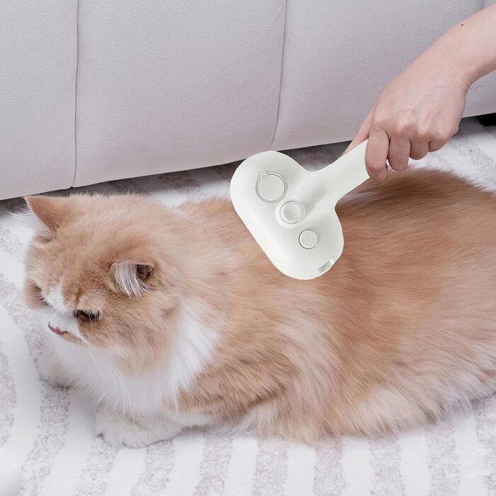 Бурштук для грумінгу собак Furrybasics: для здорового хутра та розпушування | Практична парова щітка для догляду за шерстю