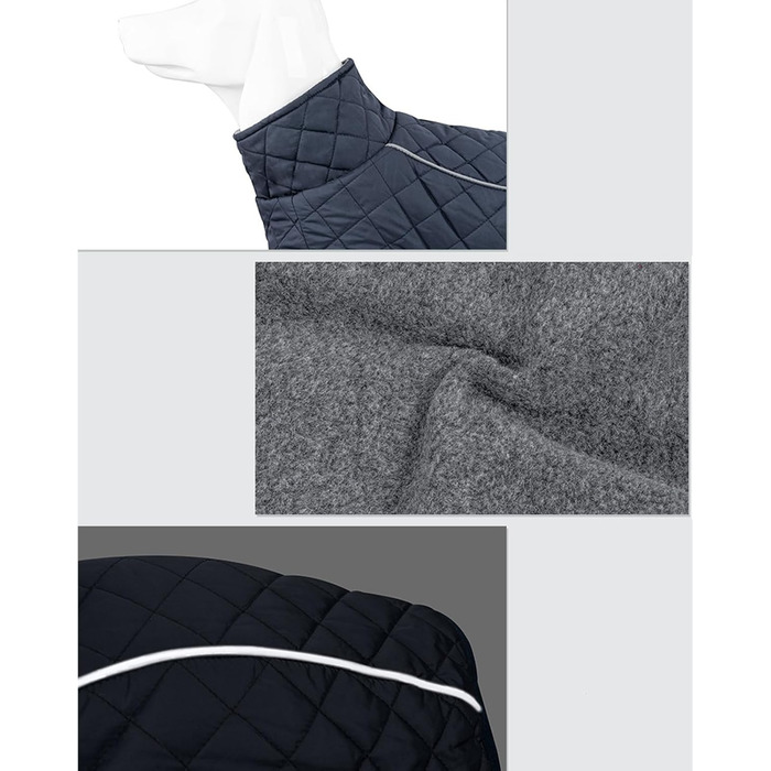 Зимовий теплий одяг для собак - Вітростійка жилетка-світловідбивач для собак, теплий зимовий одяг для собак | Для активного відпочинку: походи, пікніки, кемпінг, катання на лижах, прогулянки містом (Темно-синій)