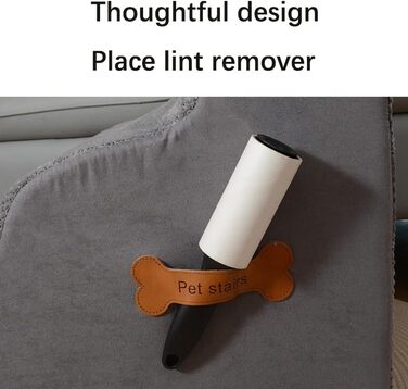 Сходинка для собак маленьких порід, плюшевий чохол, сходи для домашніх тварин, котяча сходинка, пандус для собак до ліжка, дивану, авто, неслизька, з невеликим нахилом (Бежевий, 48*40*30см, 2)