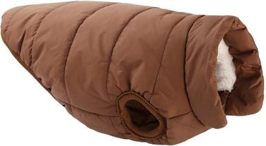 Теплий зимовий жилет для собак з флісовою підкладкою, кавового кольору, 3XL (90 см)