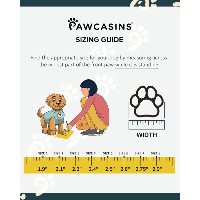 Водонепроникні черевики для собак Pawcasins – захисне взуття для малих, середніх і великих порід, 4 шт. Захист лап від спеки, снігу, дощу, прогулянок та походів