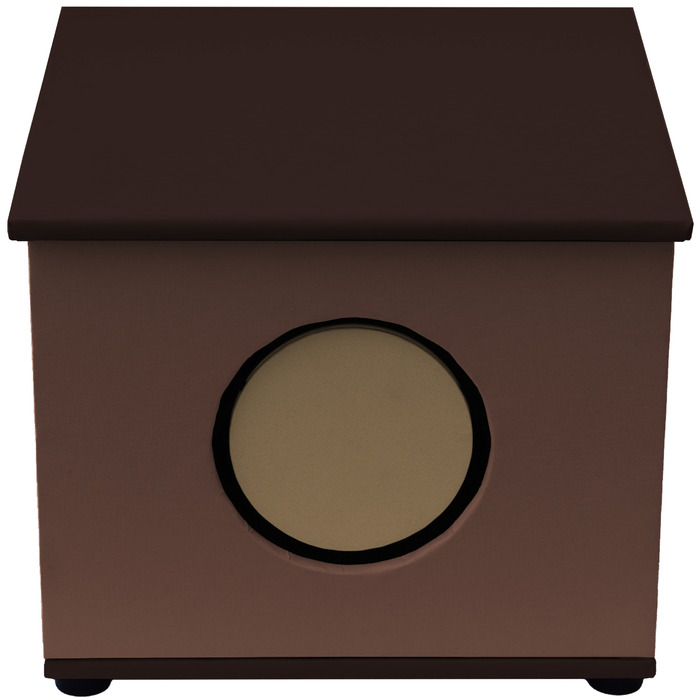 Будиночок для кота Mr. Riddick, багатоколірний, квадратний (43 см x 41,5 см x 34 см)