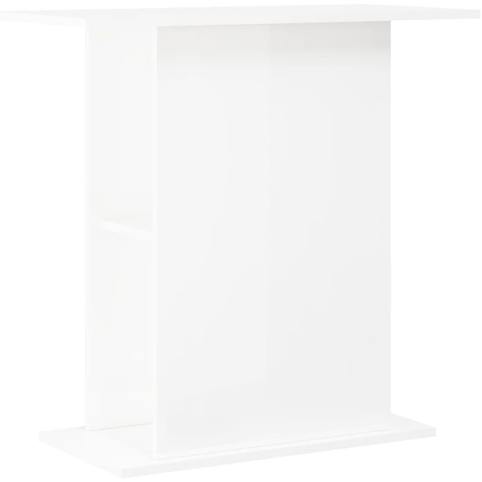 Дерев'яна тумба для акваріума Rantry, біла глянцева, 36x75x72,5 см, міцна підставка, меблі та аксесуари для акваріумів
