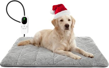 М'яка грілка для собак Mora Pets: тепла підстилка, 89 x 61 см, 9 зон нагріву, таймер, захист від перегріву, миється