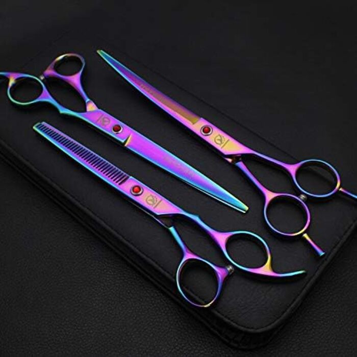 Набір професійних ножиць для грумінгу тварин: 3 шт. з нержавіючої сталі (7,0 дюймів)