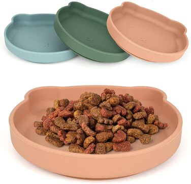 3 миски для котів: годівниця, миска для води, силіконові миски для котів, миски для сухого та вологого корму