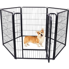 Вольєр для цуценят Froadp 6-TLG, 65 x 80 см: загон для собак, вольєр, огорожа, 6 елементів