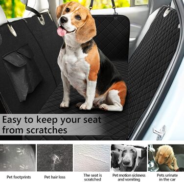 Водонепроникний авточохол для собак: захист від подряпин, бруду та шерсті. Універсальний, чорний